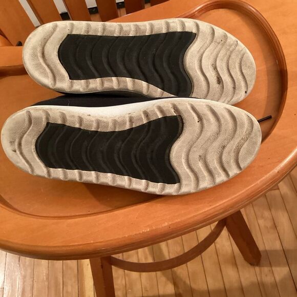 ALLBIRDS WOMENS SIZE 8 NATURAL BLACK CANVAS PACERS SNEAKERS - Picture 11 of 11